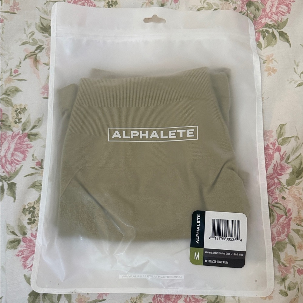 Alphalete Amplify Contour Shorts 5” Birch Wood